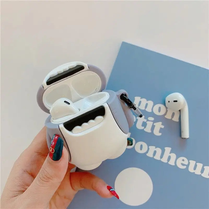 Silicone Shark AirPods / AirPods Pro / AirPods 3 Earphone 