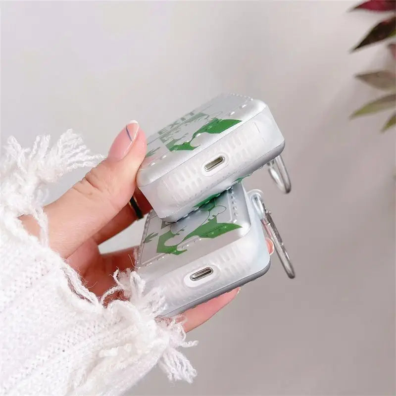 Silver Tiger Pattern AirPods Earphone Case Skin-3