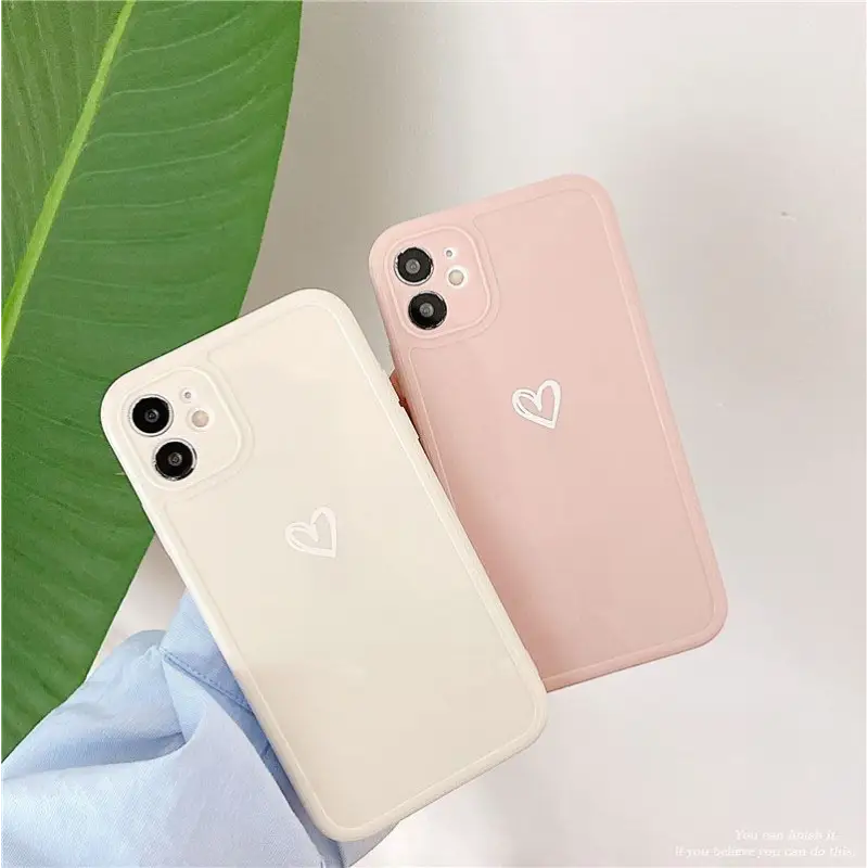 Simple Heart Print Mobile Phone Case - iphone 7 / 8 / SE / 