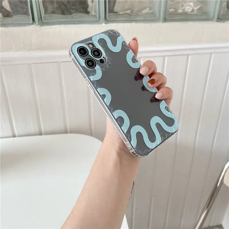 Simple Wavy Printing iPhone Case W269 - iphone case