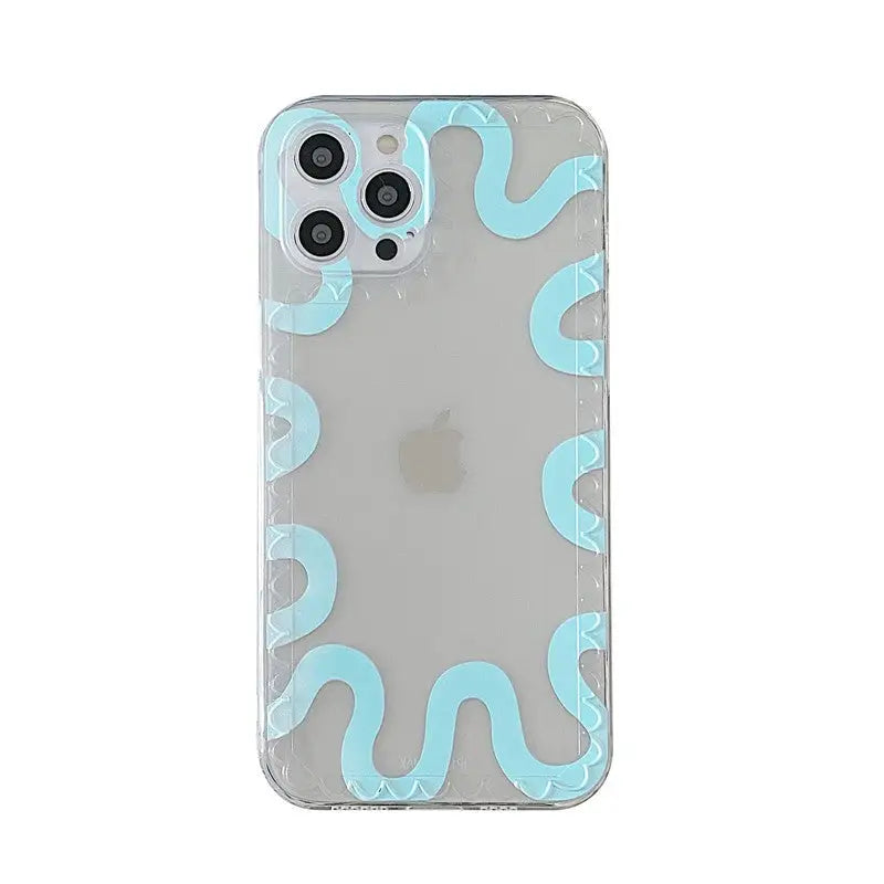 Simple Wavy Printing iPhone Case W269 - iphone case