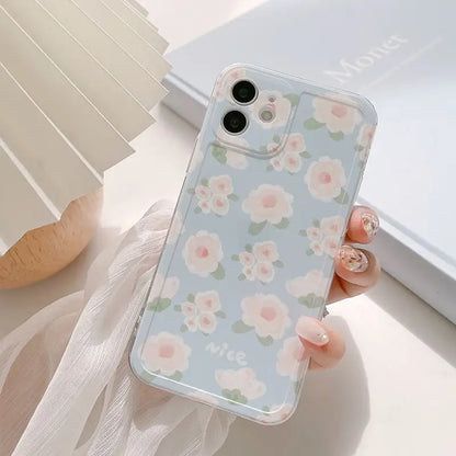 Small Flower Phone Case - Iphone 7 / 8 / Se, 7 Plus / 8 Plus, X / Xs, Xs Max, Xr, 11, 11 Pro, 11 Pro Max, 12 Mini, 12, 12 Pro, 12 Pro Max-1