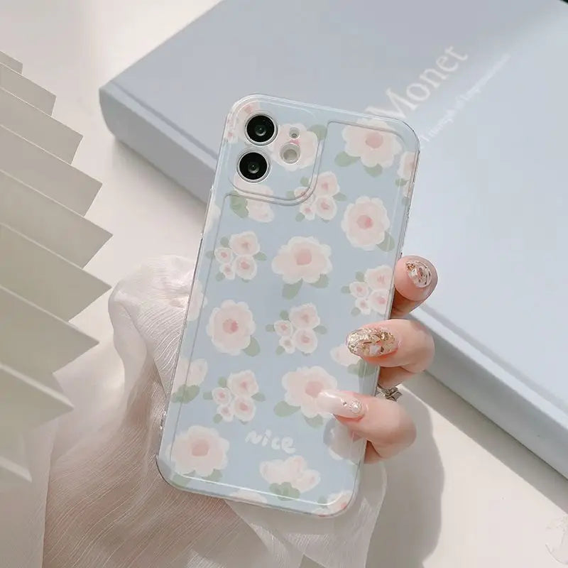 Small Flower Phone Case - Iphone 7 / 8 / Se, 7 Plus / 8 Plus, X / Xs, Xs Max, Xr, 11, 11 Pro, 11 Pro Max, 12 Mini, 12, 12 Pro, 12 Pro Max-9