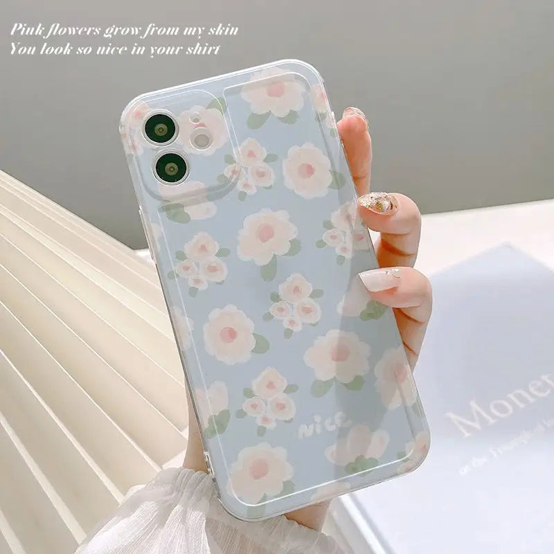 Small Flower Phone Case - Iphone 7 / 8 / Se, 7 Plus / 8 Plus, X / Xs, Xs Max, Xr, 11, 11 Pro, 11 Pro Max, 12 Mini, 12, 12 Pro, 12 Pro Max-3