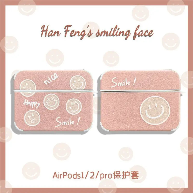 Smiley Face   AirPods Case Protection Cover-4