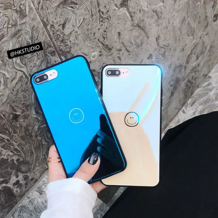 Smiley Face iPhone Case - iPhone X / 8 / 8 Plus / 7 / 7 Plus