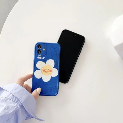 Smiley Flower Phone Case - iPhone 12 Pro Max / 12 Pro / 12 / 12 mini / 11 Pro Max / 11 Pro / 11 / SE / XS Max / XS / XR / X / SE 2 / 8 / 8 Plus / 7 / 7 Plus-8
