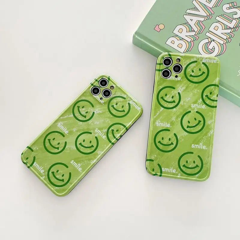 Smiley Phone Case - iPhone 13 Pro Max / 13 Pro / 13 / 13 mini / 12 Pro Max / 12 Pro / 12 / 12 mini / 11 Pro Max / 11 Pro / 11 / SE / XS Max / XS / XR / X / SE 2 / 8 / 8 Plus / 7 / 7 Plus-6