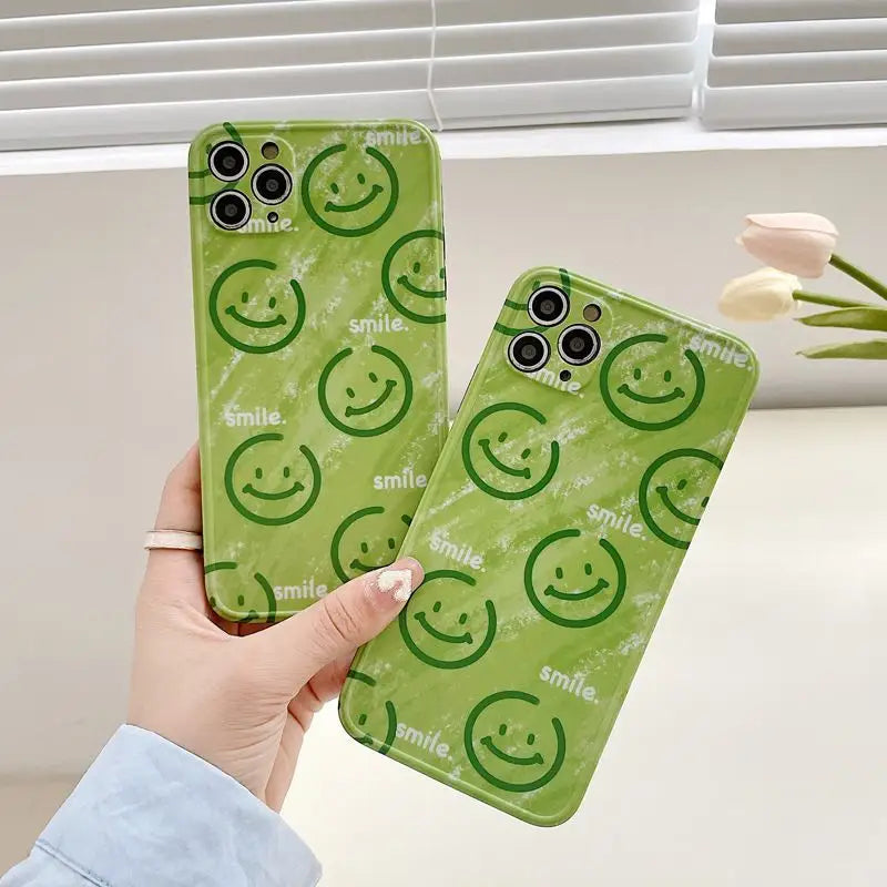 Smiley Phone Case - iPhone 13 Pro Max / 13 Pro / 13 / 13 mini / 12 Pro Max / 12 Pro / 12 / 12 mini / 11 Pro Max / 11 Pro / 11 / SE / XS Max / XS / XR / X / SE 2 / 8 / 8 Plus / 7 / 7 Plus-4