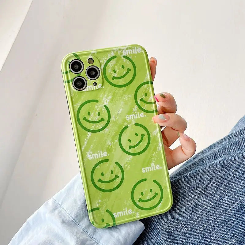 Smiley Phone Case - iPhone 13 Pro Max / 13 Pro / 13 / 13 mini / 12 Pro Max / 12 Pro / 12 / 12 mini / 11 Pro Max / 11 Pro / 11 / SE / XS Max / XS / XR / X / SE 2 / 8 / 8 Plus / 7 / 7 Plus-8