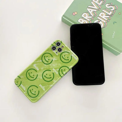 Smiley Phone Case - iPhone 13 Pro Max / 13 Pro / 13 / 13 mini / 12 Pro Max / 12 Pro / 12 / 12 mini / 11 Pro Max / 11 Pro / 11 / SE / XS Max / XS / XR / X / SE 2 / 8 / 8 Plus / 7 / 7 Plus-11