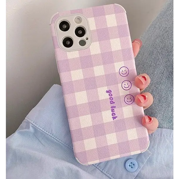 Smiley Plaid Phone Case - iPhone 12 Pro Max / 12 Pro / 12 / 