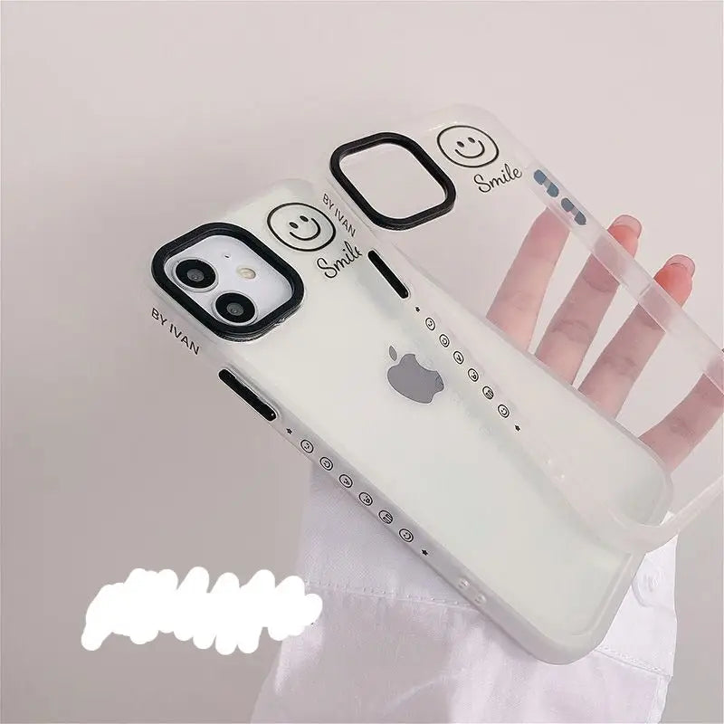 Smiley Transparent Phone Case - iPhone 12 Pro Max / 12 Pro /