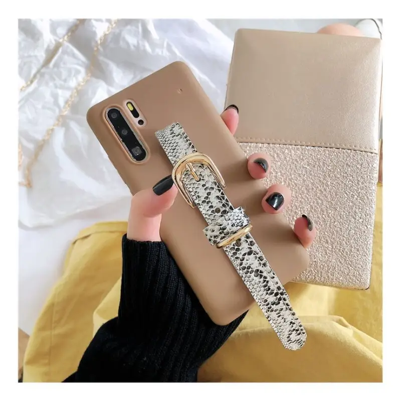 Snake Print Hand Strap Phone Case - Samsung-8