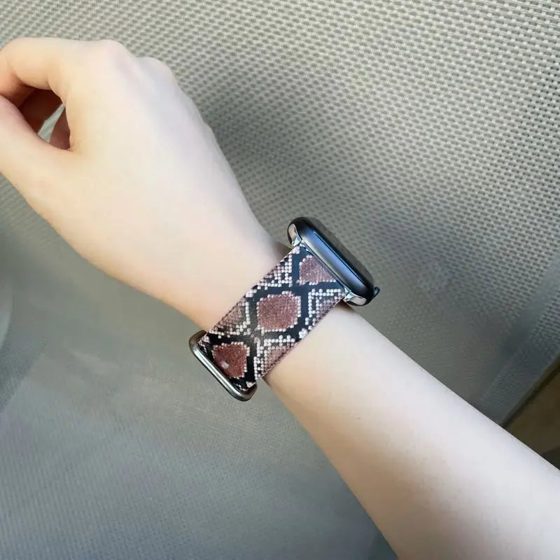 Snake Skin Print Watch Strap - Apple / Huawei-10
