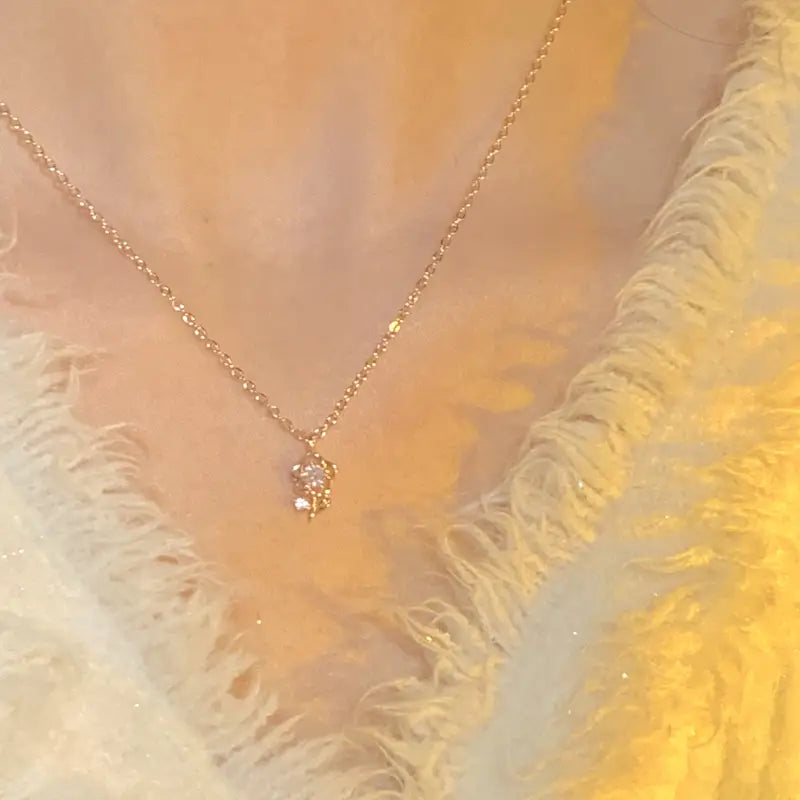 Spring Flower Necklace (SOP) LIN17 - Necklace