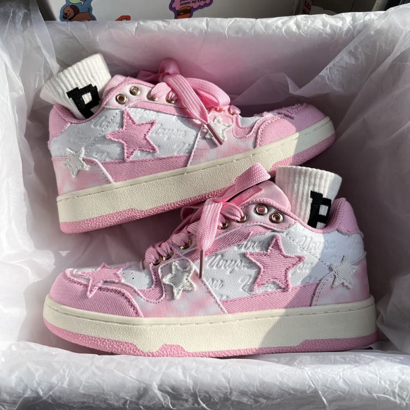 Star And Heart Sneakers