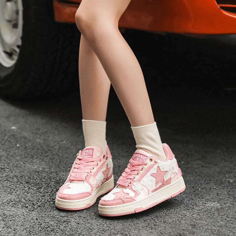 Star Sneakers - Kimi - Pink-White / US 5.5/UK 2.5/EU 35 -