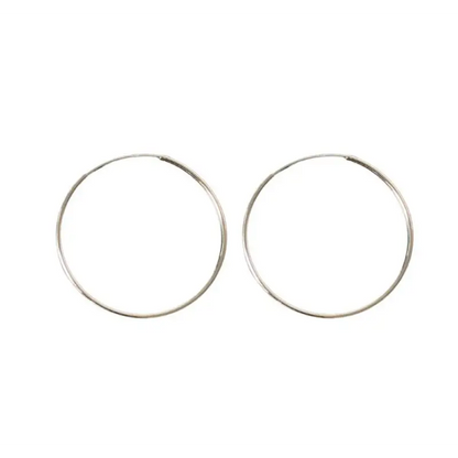 Sterling Silver Hoop Earring (various designs) E825 - Fancy 