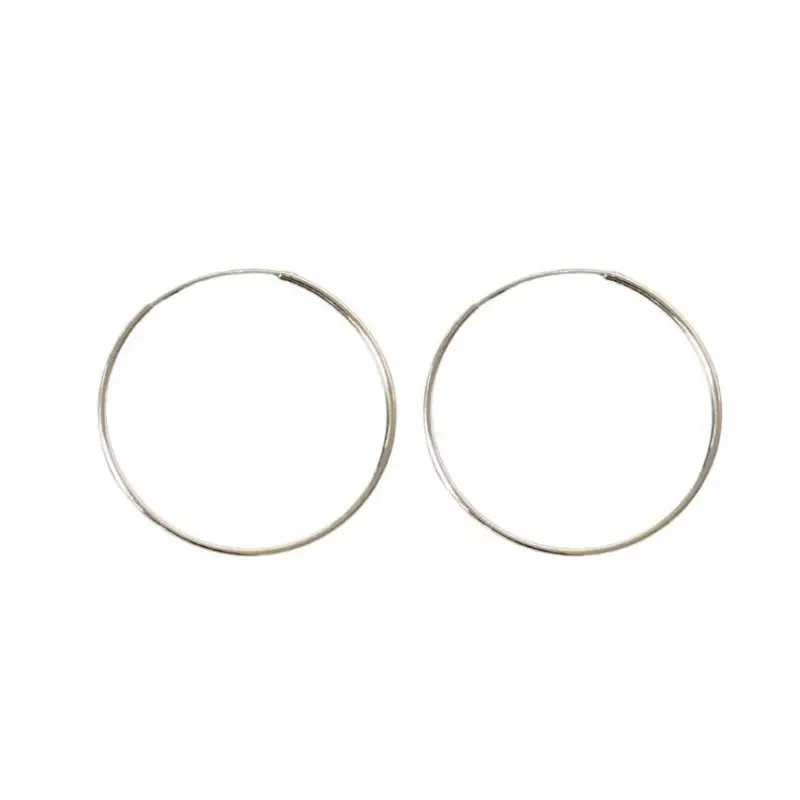 Sterling Silver Hoop Earring (various designs) E825 - Fancy 