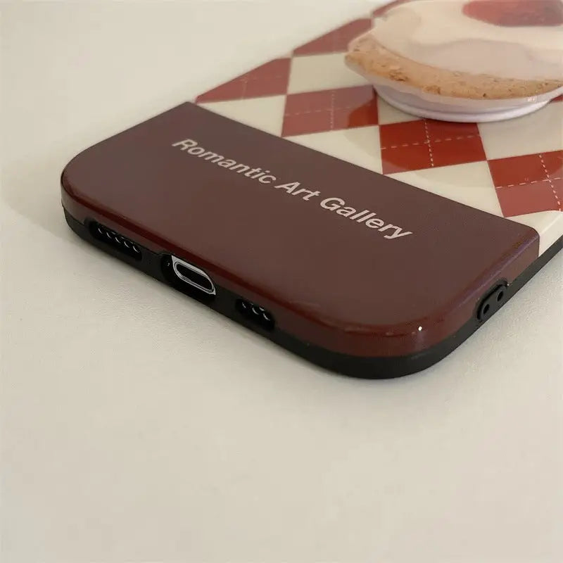 Strawberry Cake Argyle iPhone Case BP330 - iphone case