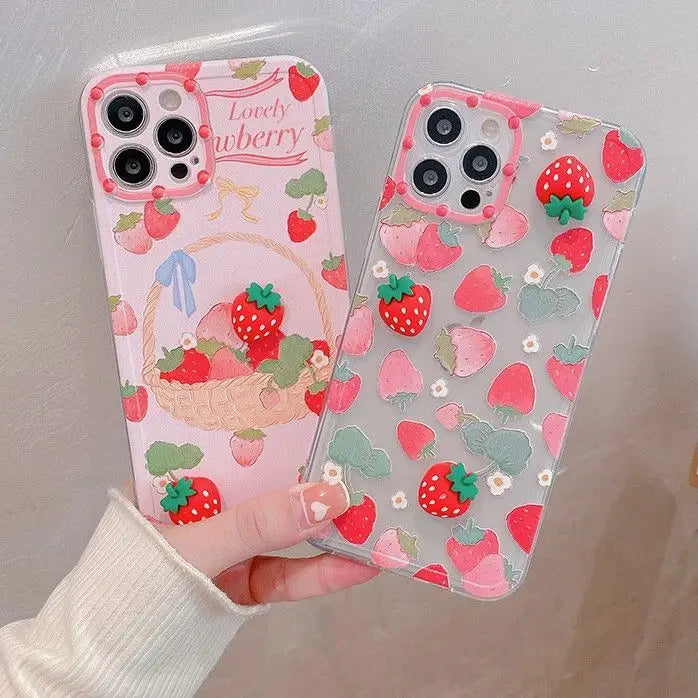 Strawberry Phone Case - iPhone 12 Pro Max / 12 Pro / 12 / 12