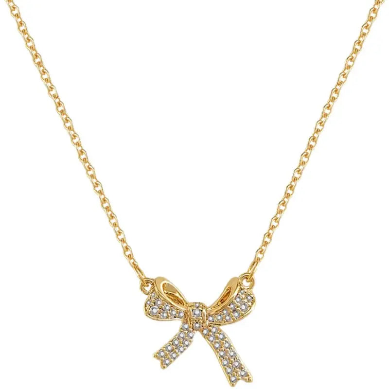Sweet Bow Necklace (Bow Necklace) LIN13 - X087