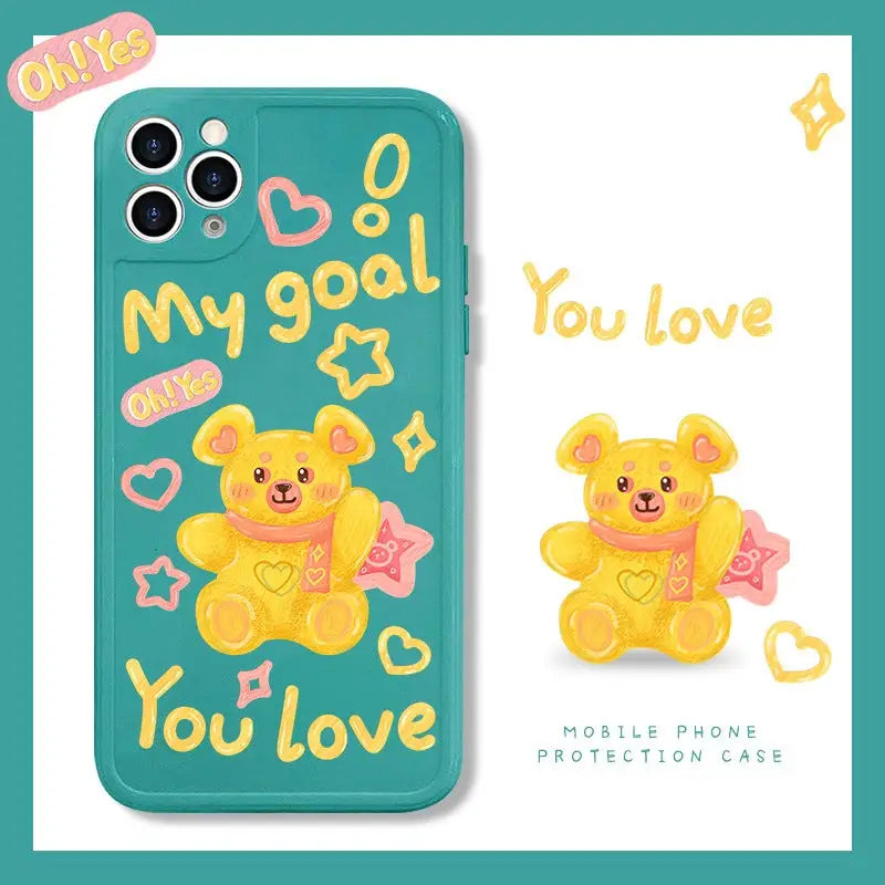 Sweet Hearts Bear iPhone Case BP148 - iphone case