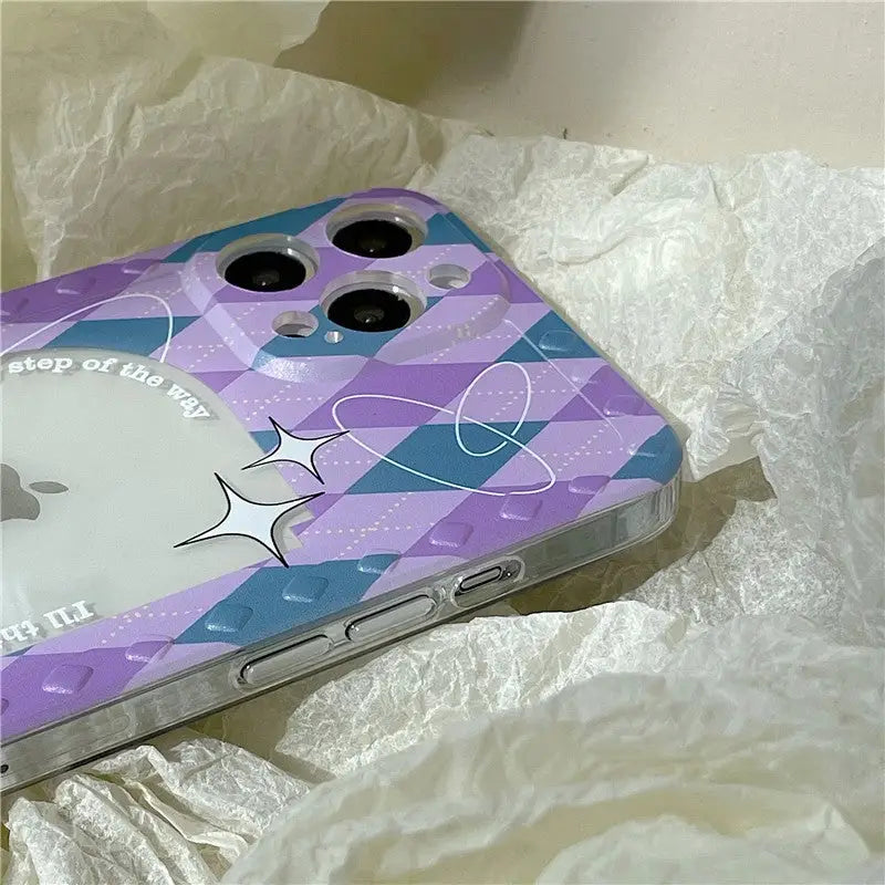 Sweet Purple Argyle iPhone Case BP334 - iphone case