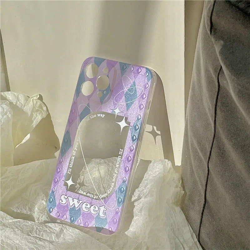 Sweet Purple Argyle iPhone Case BP334 - iphone case