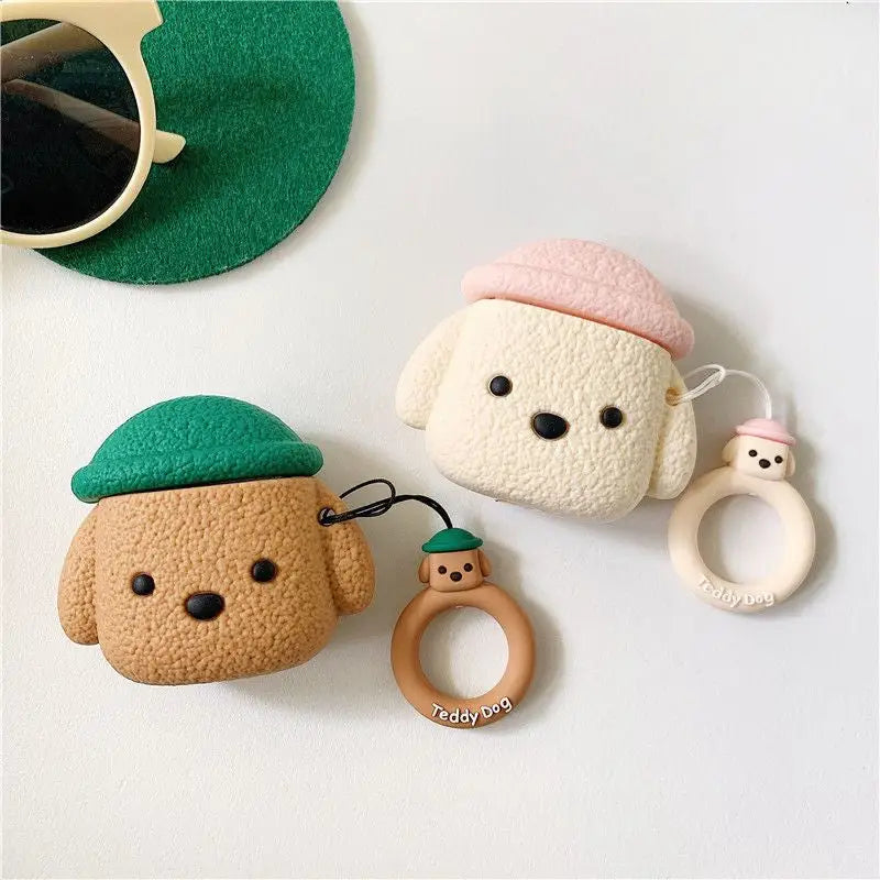 Teddy Dog Airpods Earphone Case Skin Fz141 - Mobile Cases & 