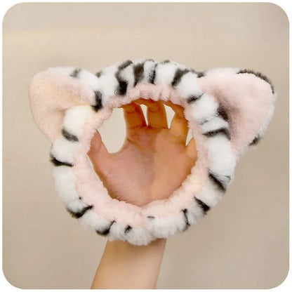 Tiger Chenille Face Wash Headband Cg211 - Headbands