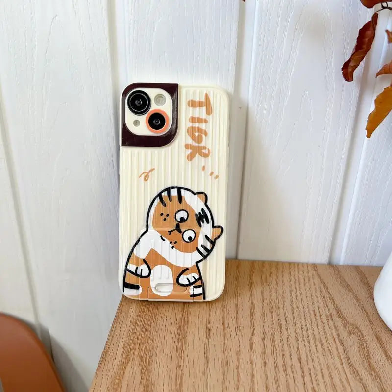Tiger Foldable Stand Phone Case - iPhone 13 Pro Max / 13 Pro