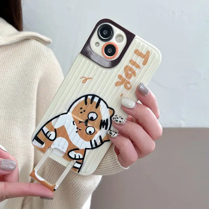 Tiger Foldable Stand Phone Case - iPhone 13 Pro Max / 13 Pro