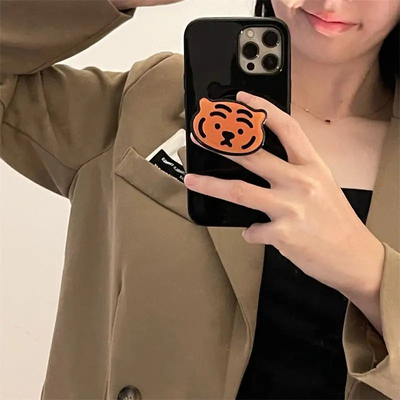 Tiger Stand Phone Case - iPhone 13 Pro Max / 13 Pro / 13 / 12 Pro Max / 12 Pro / 12 / 11 Pro Max / 11 Pro / 11 / XS Max / XR / XS / X / 8 Plus / 7 Plus-2