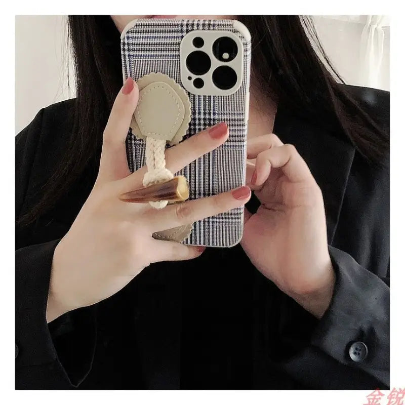 Toggle Plaid Phone Case - iPhone 13 Pro Max / 13 Pro / 13 / 13 mini / 12 Pro Max / 12 Pro / 12 / 12 mini / 11 Pro Max / 11 Pro / 11 / SE / XS Max / XS / XR / X / SE 2 / 8 / 8 Plus / 7 / 7 Plus-4