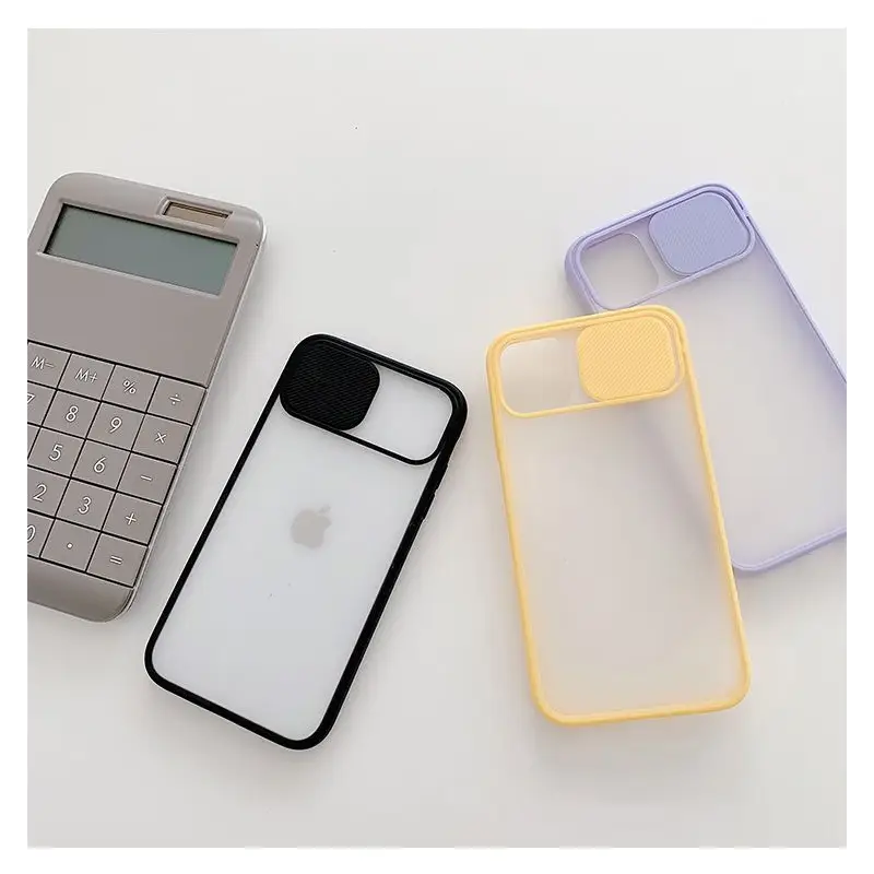 Translucent Phone Case with Lens Cover  - iPhone 13 Pro Max / 13 Pro / 13 / 13 Mini / iPhone 12 Pro Max / 12 Pro / 12 / 12 Mini /  iPhone 11 Pro Max / 11 Pro / 11 / XS Max / XS / XR / X / 8 / 8 Plus / 7 / 7 Plus / 6s / 6s Plus / 6 / 6 Plus-11