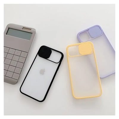 Translucent Phone Case with Lens Cover  - iPhone 13 Pro Max / 13 Pro / 13 / 13 Mini / iPhone 12 Pro Max / 12 Pro / 12 / 12 Mini /  iPhone 11 Pro Max / 11 Pro / 11 / XS Max / XS / XR / X / 8 / 8 Plus / 7 / 7 Plus / 6s / 6s Plus / 6 / 6 Plus-11