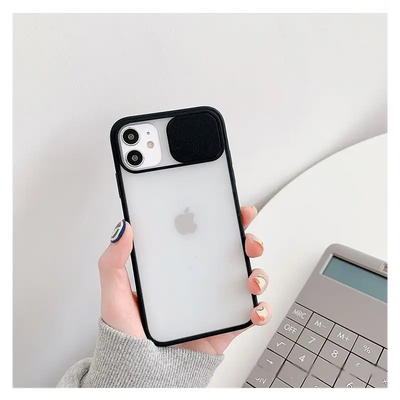 Translucent Phone Case with Lens Cover  - iPhone 13 Pro Max / 13 Pro / 13 / 13 Mini / iPhone 12 Pro Max / 12 Pro / 12 / 12 Mini /  iPhone 11 Pro Max / 11 Pro / 11 / XS Max / XS / XR / X / 8 / 8 Plus / 7 / 7 Plus / 6s / 6s Plus / 6 / 6 Plus-8