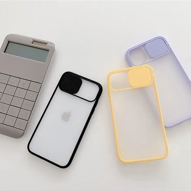 Translucent Phone Case with Lens Cover - iPhone 13 Pro Max /