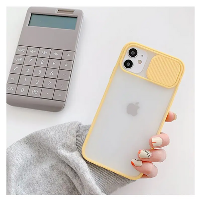 Translucent Phone Case with Lens Cover  - iPhone 13 Pro Max / 13 Pro / 13 / 13 Mini / iPhone 12 Pro Max / 12 Pro / 12 / 12 Mini /  iPhone 11 Pro Max / 11 Pro / 11 / XS Max / XS / XR / X / 8 / 8 Plus / 7 / 7 Plus / 6s / 6s Plus / 6 / 6 Plus-9