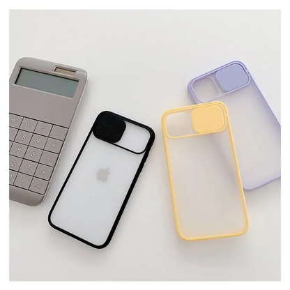 Translucent Phone Case with Lens Cover - iPhone 13 Pro Max /