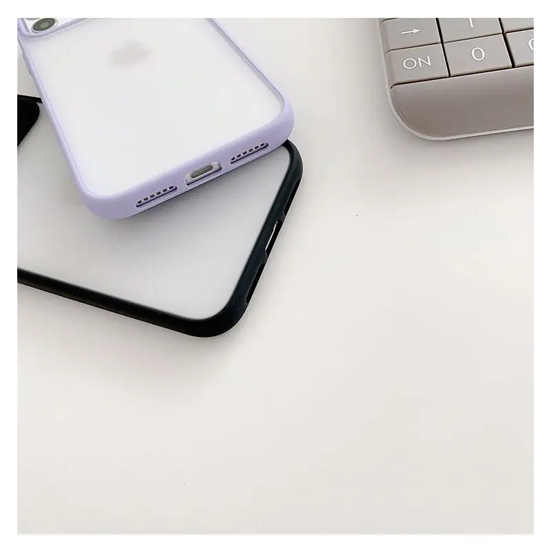 Translucent Phone Case with Lens Cover  - iPhone 13 Pro Max / 13 Pro / 13 / 13 Mini / iPhone 12 Pro Max / 12 Pro / 12 / 12 Mini /  iPhone 11 Pro Max / 11 Pro / 11 / XS Max / XS / XR / X / 8 / 8 Plus / 7 / 7 Plus / 6s / 6s Plus / 6 / 6 Plus-12