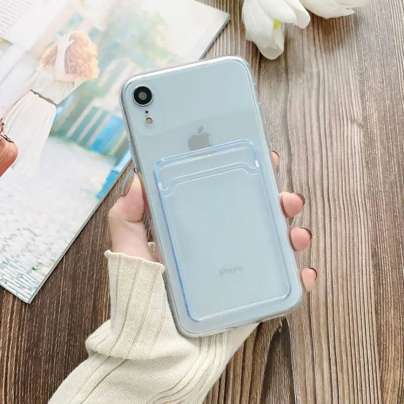 Transparent Card Holder Phone Case - iPhone 13 Pro Max / 13 
