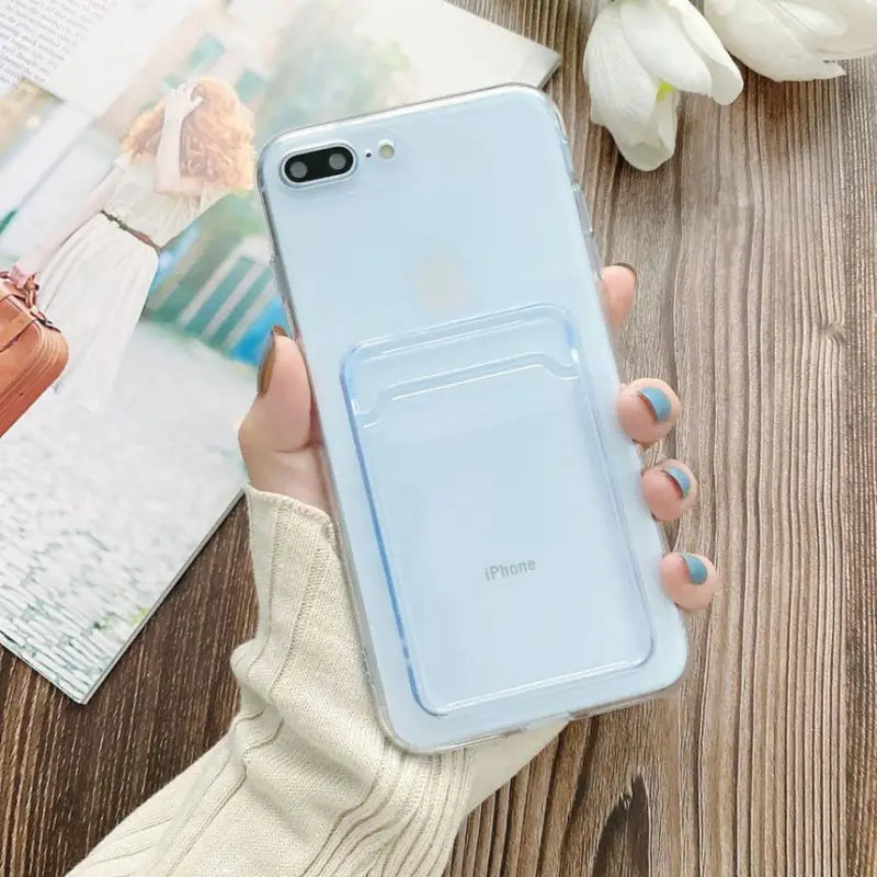 Transparent Card Holder Phone Case - iPhone 13 Pro Max / 13 