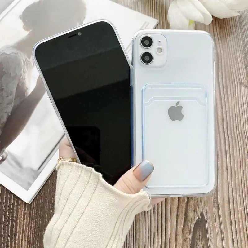 Transparent Card Holder Phone Case - iPhone 13 Pro Max / 13 