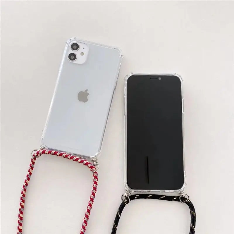 Transparent Crossbody Strap Phone Case - iPhone 13 Pro Max /