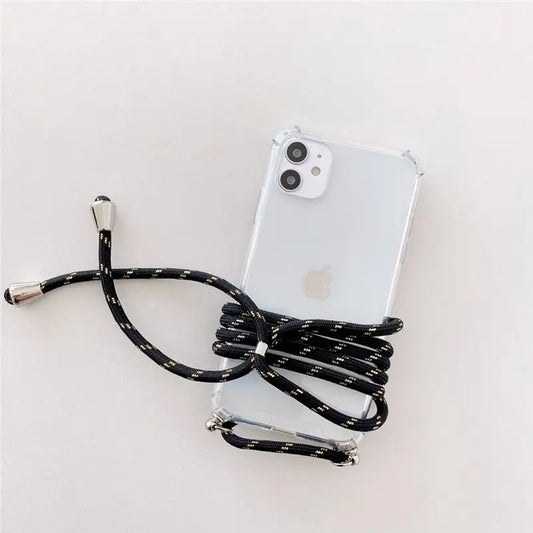 Transparent Crossbody Strap Phone Case - iPhone 13 Pro Max /