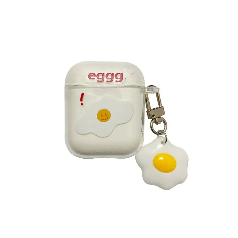 Transparent Fried Egg AirPods Case BI013 - airpod case