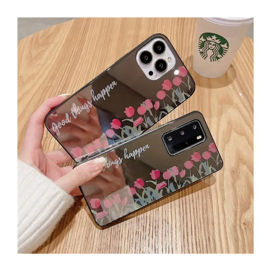 Tulip Flower Mirrored Phone Case - Iphone 7 / 7 Plus / 8 / 8